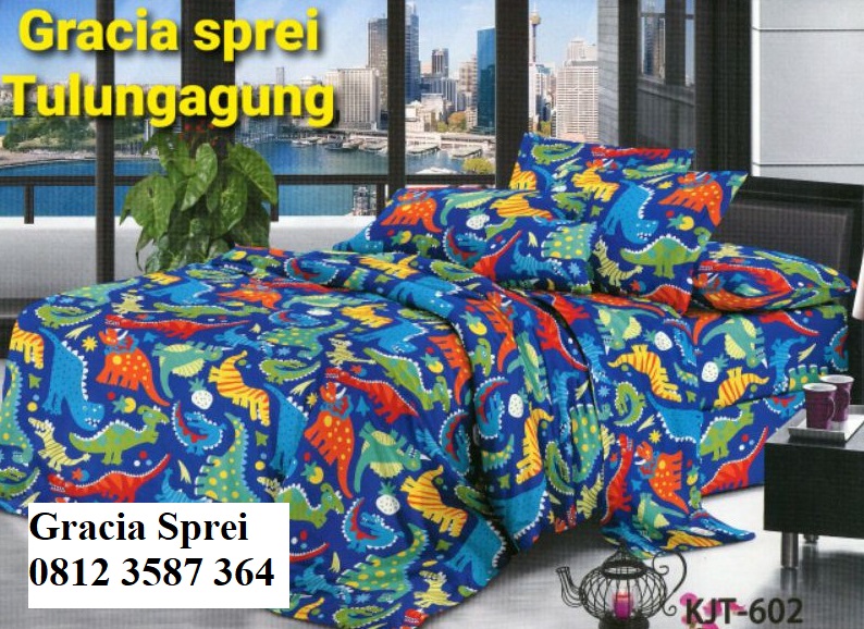 <p>Sprei Disperse Dinosaurus sprei motif untuk ana
